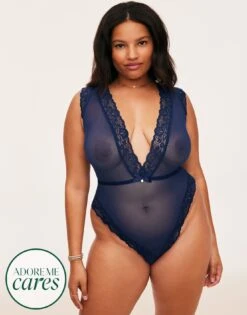 Amanda Unlined Plus Blue