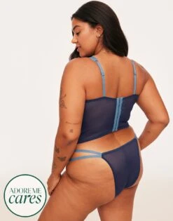 Liv Unlined Plus Blue -Fashion Lingerie Store full 1415
