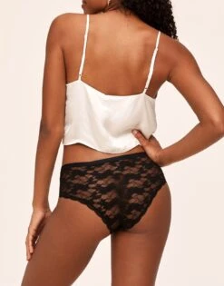 Deirdre Allover Lace Pack Cheeky Black -Fashion Lingerie Store full 2404