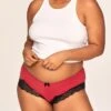CInda Hipster Plus Red -Fashion Lingerie Store full 2528