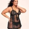 Alicia Unlined Plus Black -Fashion Lingerie Store full 981