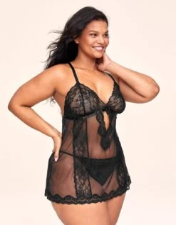 Alicia Unlined Plus Black